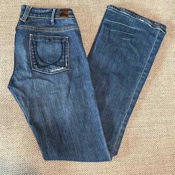 U by Yanuk Flared‎ Bootcut Blue Jeans 24 - Picture 1 of 9